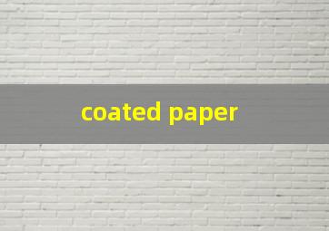 coated paper